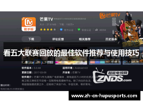 看五大联赛回放的最佳软件推荐与使用技巧